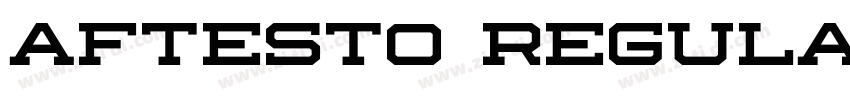 Aftesto Regular字体转换